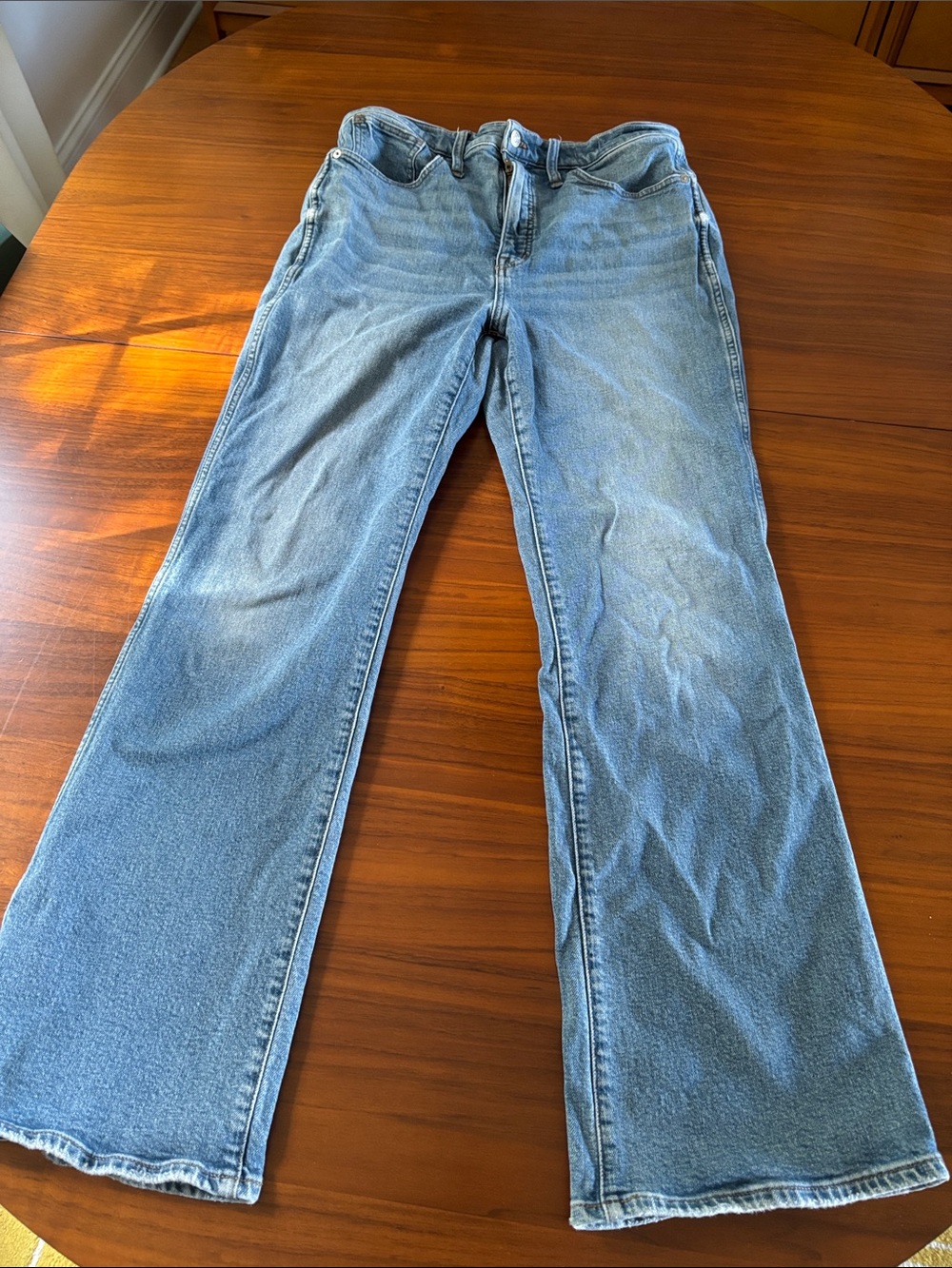 Madewell Light Blue High Rise Bootcut Jeans